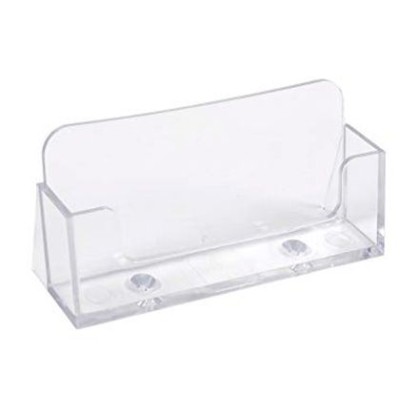 PORTA CARTOES (VISITA) SECRETARIA 102x34x47mm TRANSPARENTE