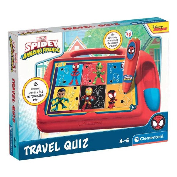 JOGO TRAVEL QUIZ SPIDEY AND HIS AMAZING FRIENDS CLEMENTONI DISNEY JUNIOR