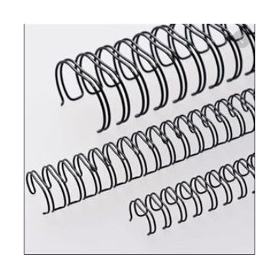 ARGOLA METALICA DUPLA (Nº14) 22,2MM (170FLS) PRETO