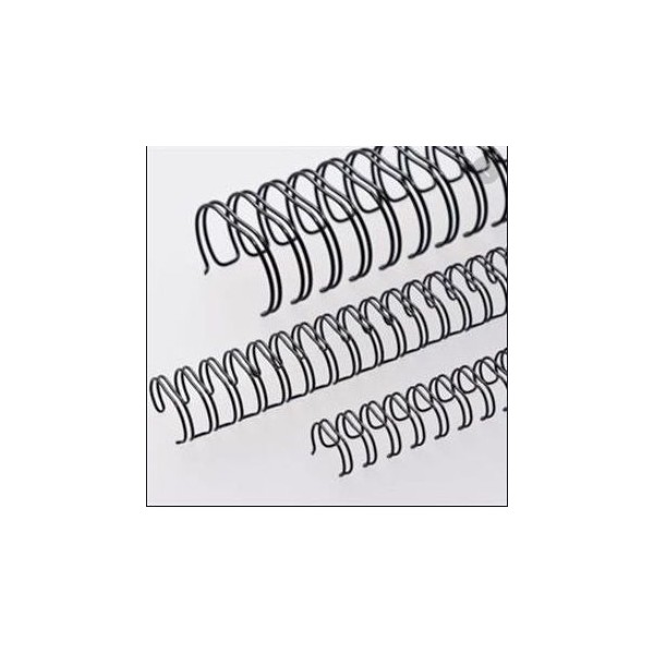 ARGOLA METALICA DUPLA (Nº14) 22,2MM (170FLS) PRETO