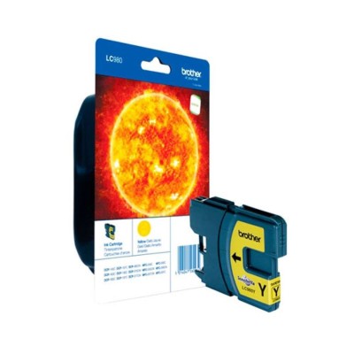 TINTEIRO BROTHER LC980 AMARELO ORIGINAL