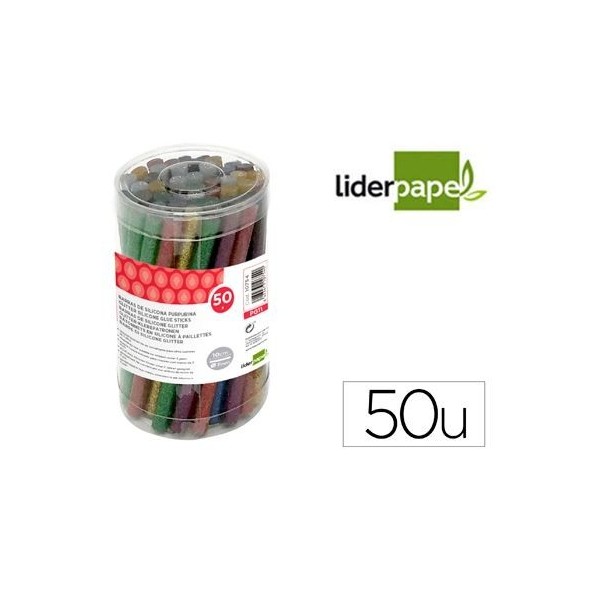 COPO C/ 50 x RECARGAS EM BARRAS PURPURINA  "LP"  7/8mm X 10 cm  P/ PISTOLA COLA QUENTE