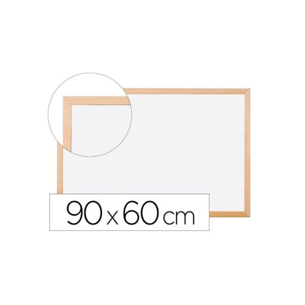 QUADRO BRANCO DE PAREDE QC  60x90cm C/ MOLDURA MADEIRA