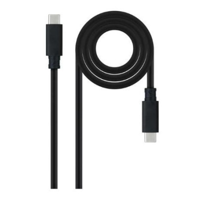 CABO USB-C (M) / USB-C (M) NANOCABLE  5A 2MT -  PRETO