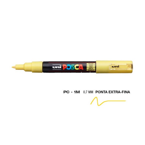 MARCADOR UNIBALL POSCA PC1M 0,7mm AMARELO