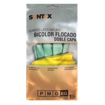 PAR DE LUVAS MULTIUSOS SANTEX TAMANHO L - AMARELAS