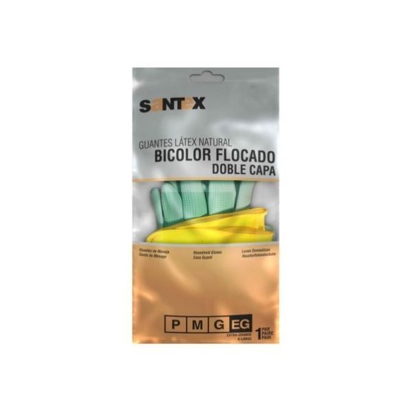 PAR DE LUVAS MULTIUSOS SANTEX TAMANHO L - AMARELAS