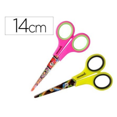 TESOURA ESCOLAR LP 14CM HIP HOP CORES SORTIDAS