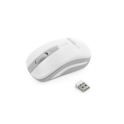 RATO 800/1200/1600 DPI 2.4GHz BRANCO / CINZA S/ FIO