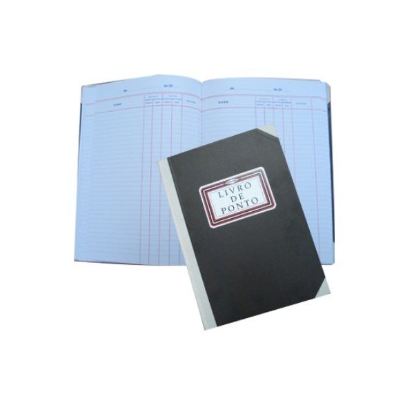 LIVRO DE PONTO CAPA AZUL A4 100 FOLHAS