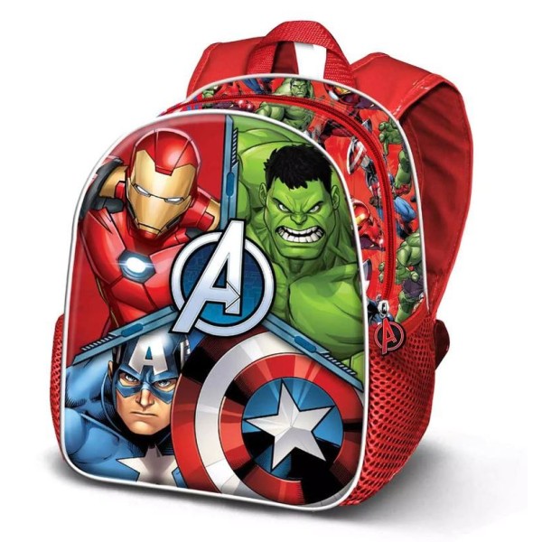 MOCHILA MARVEL AVENGERS MASSIVE 3D 2024 ADAPTAVEL A CARRO