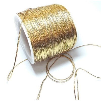 FIO DE EMBRULHO 1MM x 50MT DOURADO METALLIC STRING 