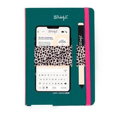 AGENDA SEMANAL 2026 A5 MR WONDERFUL C/SUPORTE DE TELEMOVEL - MY NEW ERA 