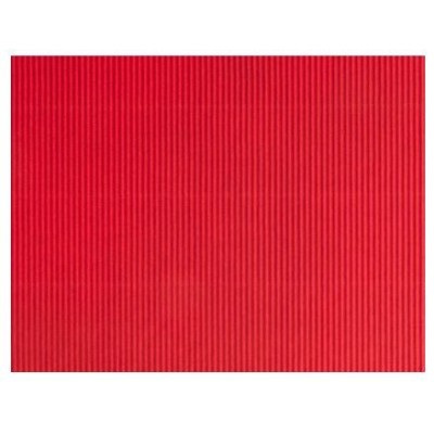 CARTAO ONDULADO / CANELADO 50x70cm VERMELHO