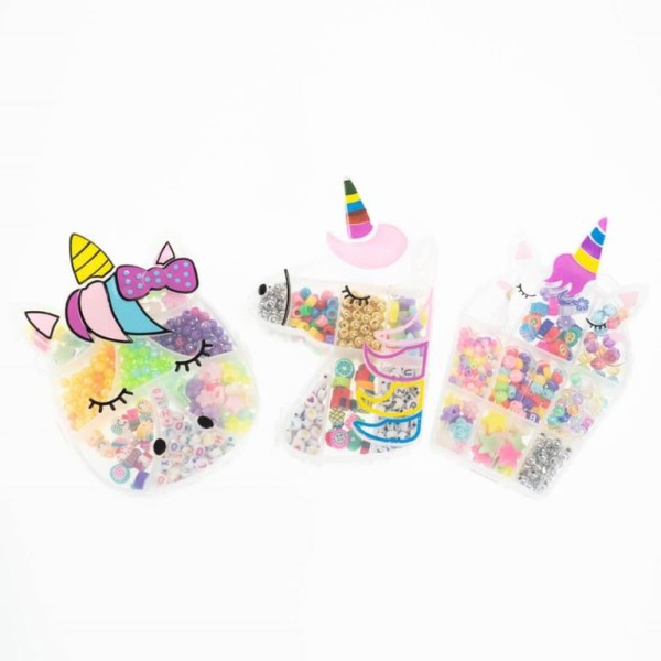 KIT DE PULSEIRAS NICE CREA PERLINE ABC UNICORN SORTIDO 
