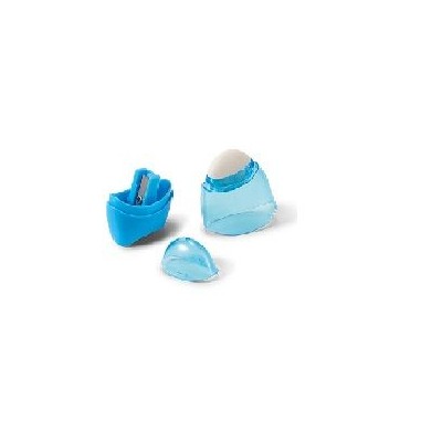 "BD" AFIA LAPIS + BORRACHA C/ DEPOSITO OVAL AZUL CLARO