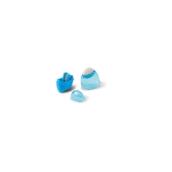 "BD" AFIA LAPIS + BORRACHA C/ DEPOSITO OVAL AZUL CLARO