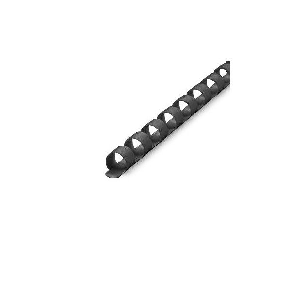 ARGOLAS PVC ENCADERNAR 8MM 40FLS PRETO 100unid.