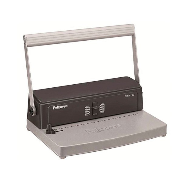 ENCADERNADORA MANUAL FELLOWES 50 P/ESPIRAL METAL FURA 12FLS
