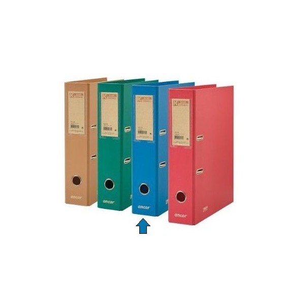 PASTA ARQUIVO ANCOR L/L 80MM KRAFT AZUL CLARO