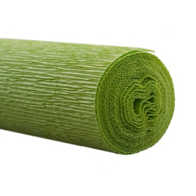 PAPEL CREPE CREPAO FLORISTA  0,50x2,5MT VERDE ALFACE 712