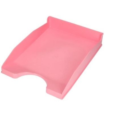 TABULEIRO PLASTICO PORTA DOCUMENTOS OPACO ROSA PASTEL 