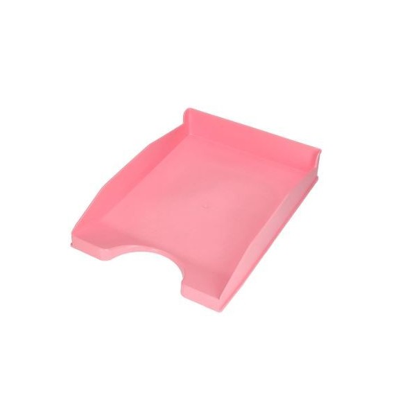 TABULEIRO PLASTICO PORTA DOCUMENTOS OPACO ROSA PASTEL 
