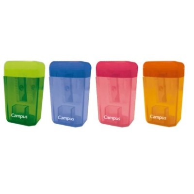 AFIA /APARA LAPIS CAMPUS PLASTICO C/DEPOSITO CORES SORTIDAS