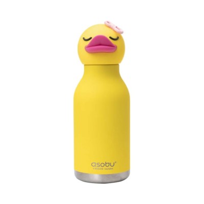 GARRAFA TERMICA COM PALHINHA ASOBU BESTIE 460ML SORTIDO