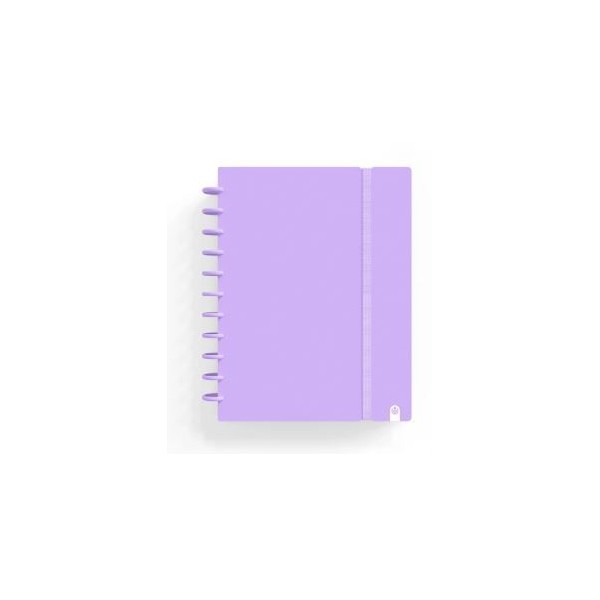 CADERNO INTELIGENTE "CAPA DURA" INGENIOX A4 100gr. 80FLS QUADRICULADO COR MALVA PASTEL 