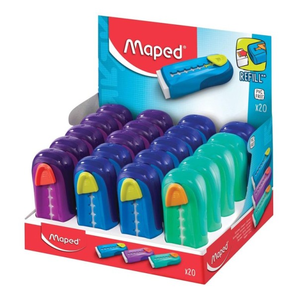 BORRACHA BRANCA GRANDE MAPED C/ STICK CORES SORTIDAS