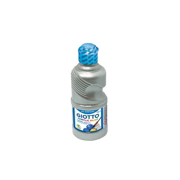 FRASCO TINTA ACRILICA GIOTTO 250ML PRATA