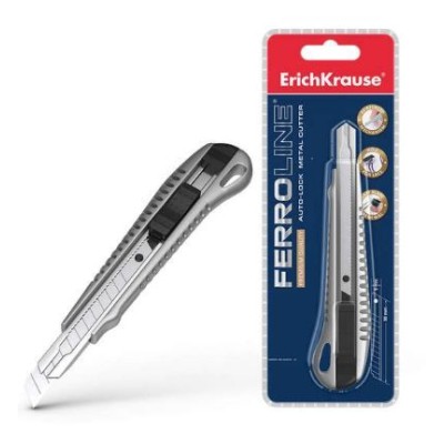 BLISTER C/ X-ACTO METALICO ERICHKRAUSE FERROLINE 9MM 