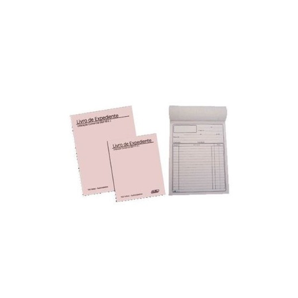 LIVRO EXPEDIENTE AUTOCOPIATIVO A5 100FLS
