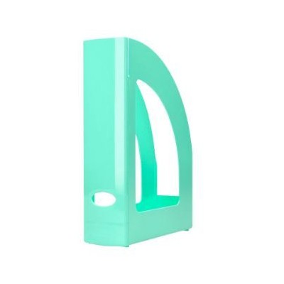 PORTA REVISTAS PLASTICO 320x250x80mm MENTA PASTEL