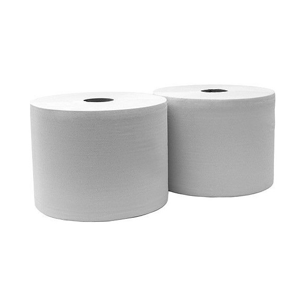 PACK 2 x ROLOS PAPEL INDUSTRIAL CELULOSE PASTA LISO 600MT