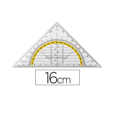 ESQUADRO GEOMETRICO C/PEGA (ARISTO) 16cm