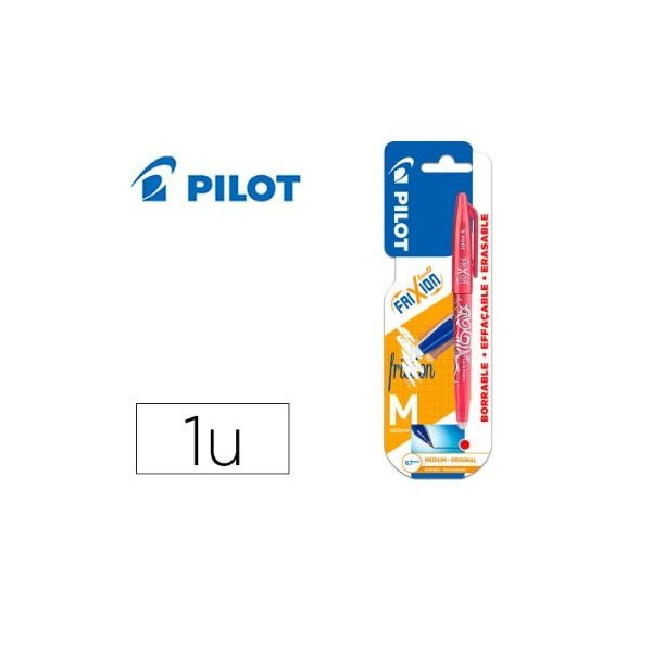 BLISTER C/ ESFEROGRAFICA PILOT FRIXION 0,7mm VERMELHO (TINTA APAGAVEL)