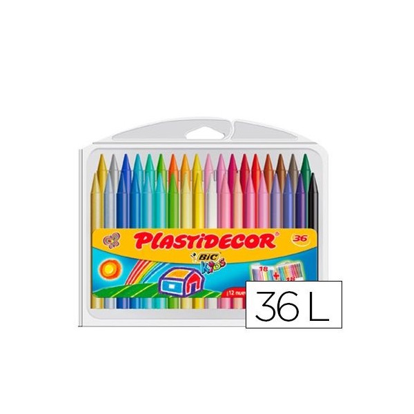 LAPIS DE CERA BIC 36 CORES