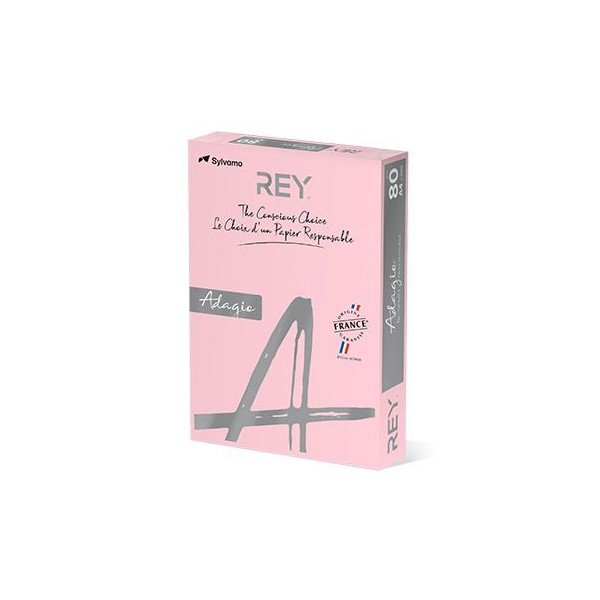 RESMA PAPEL FOTOCOPIA ADAGIO A4 80GR. ROSA (07) / (89)