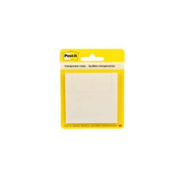 BLOCO Post-it® 73x73mm 36FLS TRANSPARENTE