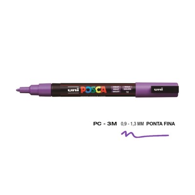 MARCADOR UNIBALL POSCA PC3M 0,9mm VIOLETA 