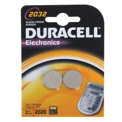 BLISTER 2x PILHAS LITHIUM DURACELL CR2032 3V