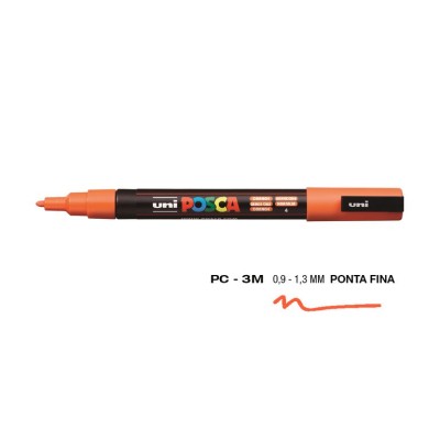 MARCADOR UNIBALL POSCA PC3M 0,9mm LARANJA