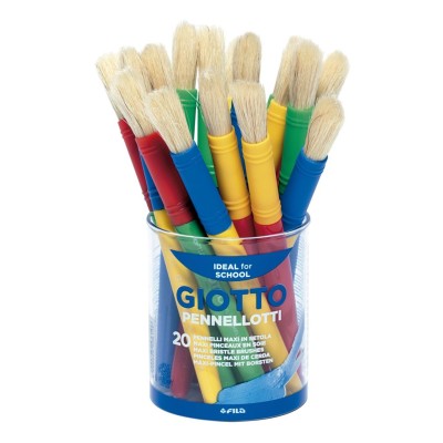 PINCEL MAXI REDONDO PELO NATURAL GIOTTO CORES SORTIDAS