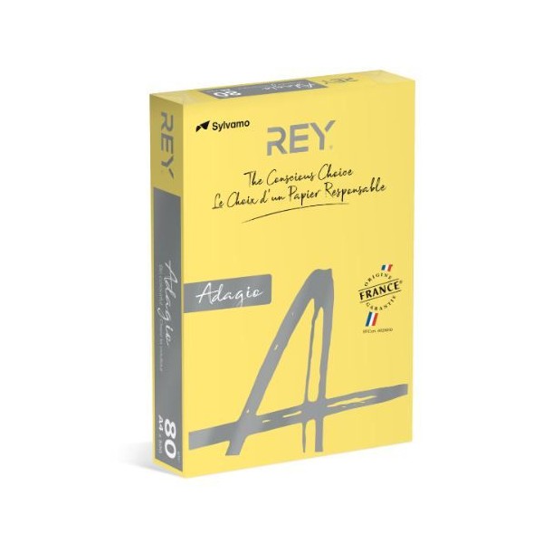 RESMA PAPEL FOTOCOPIA ADAGIO A4 80GR. AMARELO LIMAO (58)