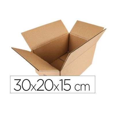 CAIXA CARTAO PAREDE DUPLA KRAFT 30x20x15cm