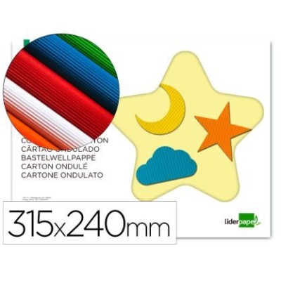 BLOCO TRABALHOS MANUAIS LP CARTAO ONDULADO MICROCANELADO  FOLIO 10FLS CORES SORTIDAS