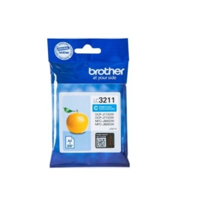 TINTEIRO BROTHER LC3211 CYAN ORIGINAL