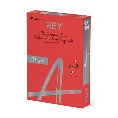 RESMA PAPEL FOTOCOPIA ADAGIO A4 80GR. VERMELHO INTENSO (22)